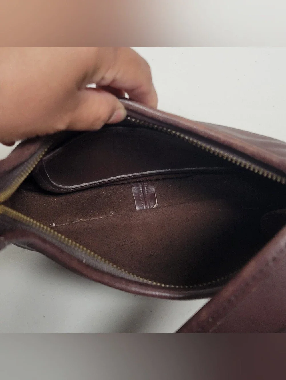 Coach Vintage  Ergo Leather  #9020 In Mahogamy Brown.